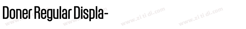 Doner Regular Displa字体转换